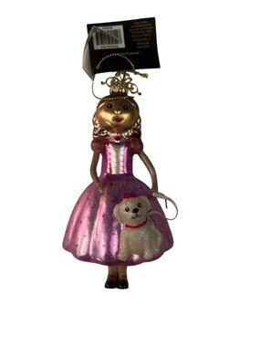 Robert Stanley home collection New glass ornament girls only ballerina 2011 art